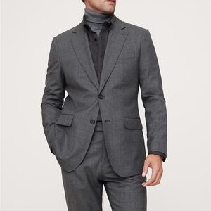 Banana Republic Men’s Blazer 40R – Marzotto Super 110’s Wool Charcoal Gray